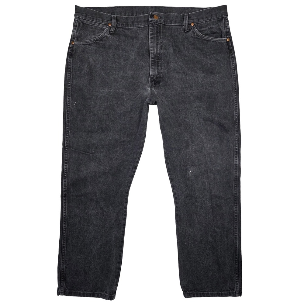 Vtg Wrangler Jeans Men 42x30 Black Denim Western Cowboy Retro 90s Country Casual